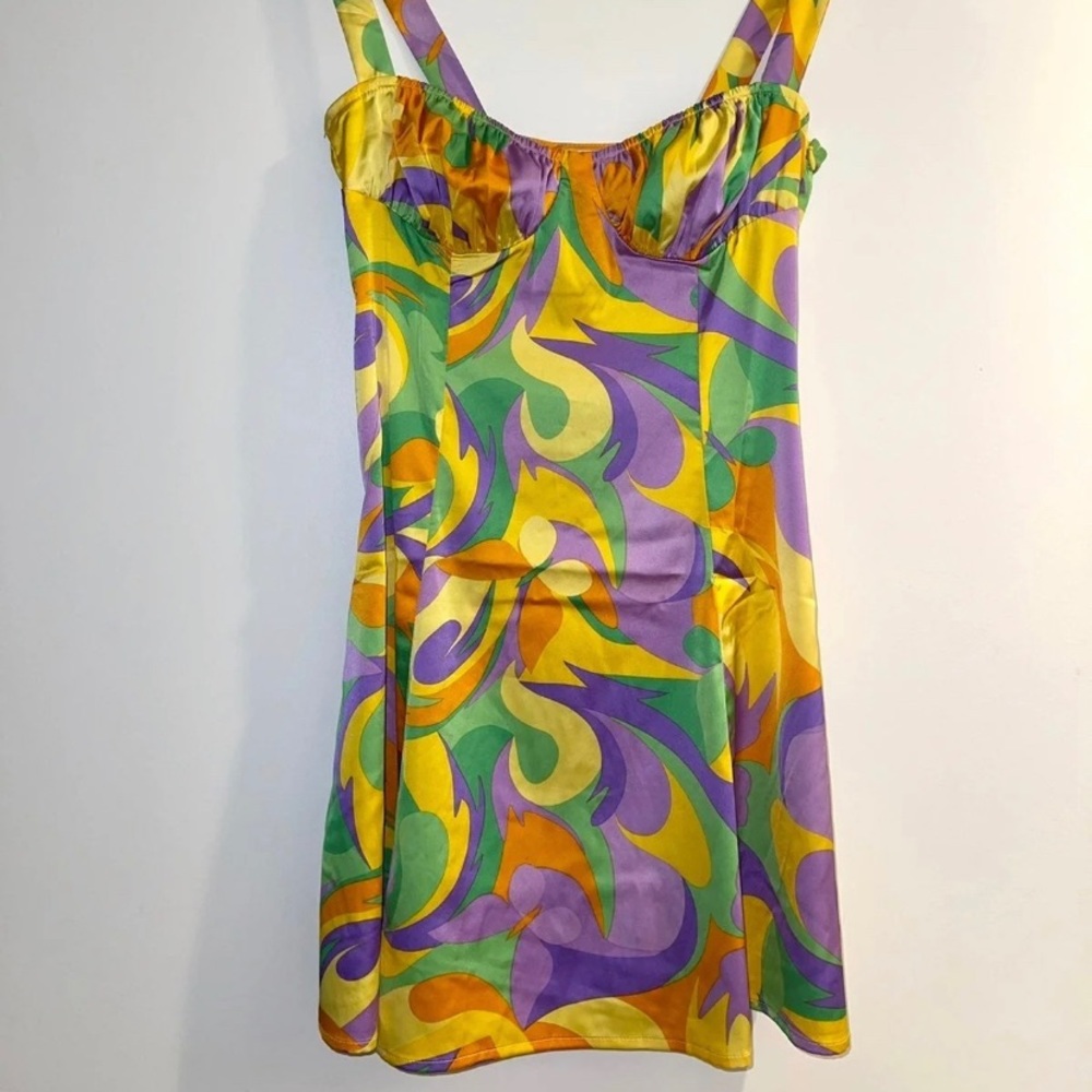 WeWoreWhat Ruched Bralette Mini Dress